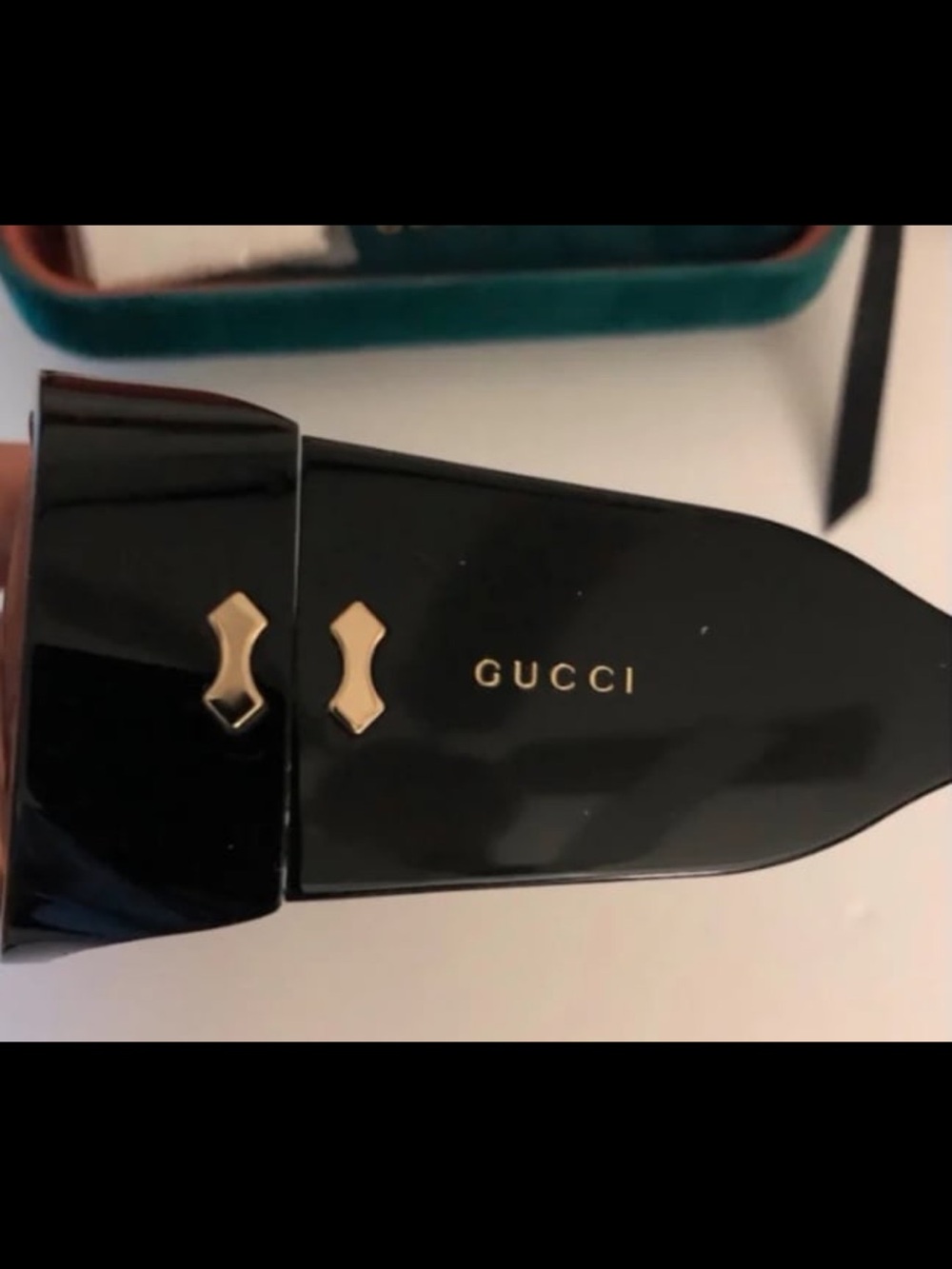 🖤✨ GUCCI Aviator Acetate Black Sunglasses•VEUC $875✨🖤 - Picture 4 of 5